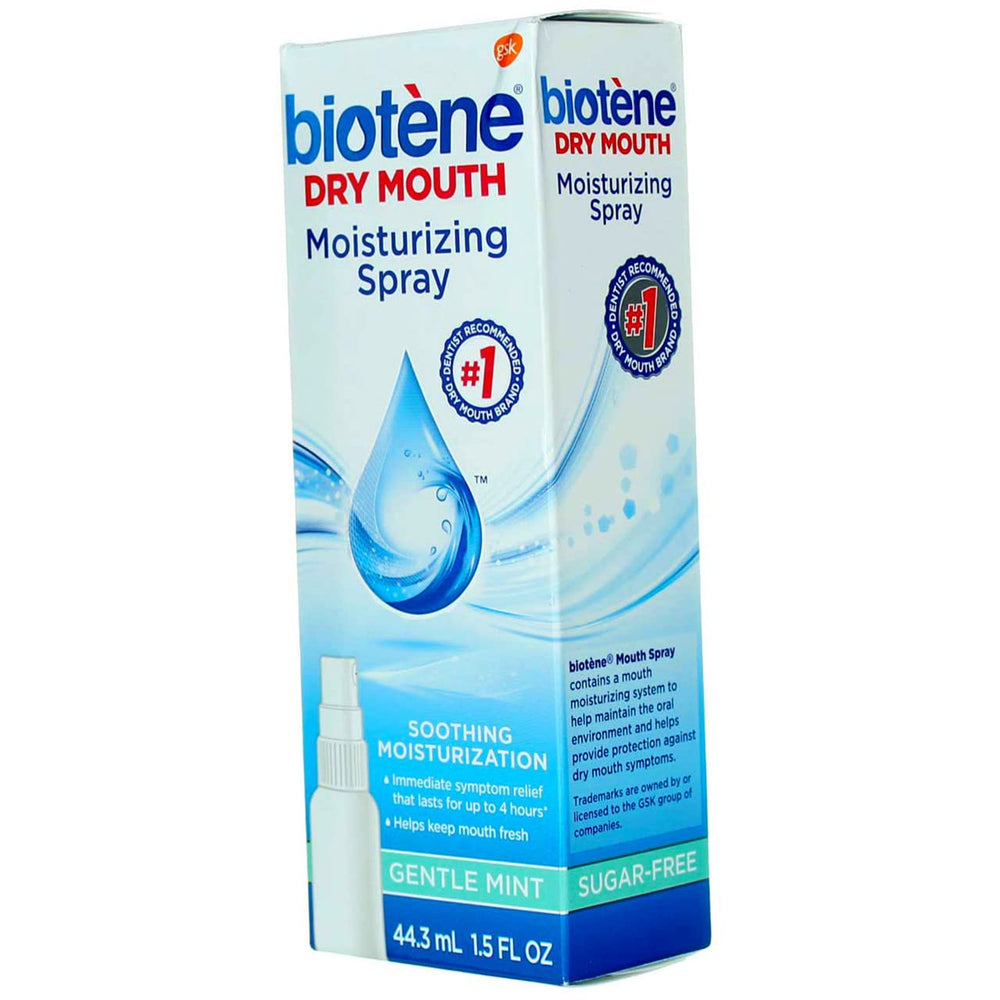 Close-up of Biotene relief for dry mouth