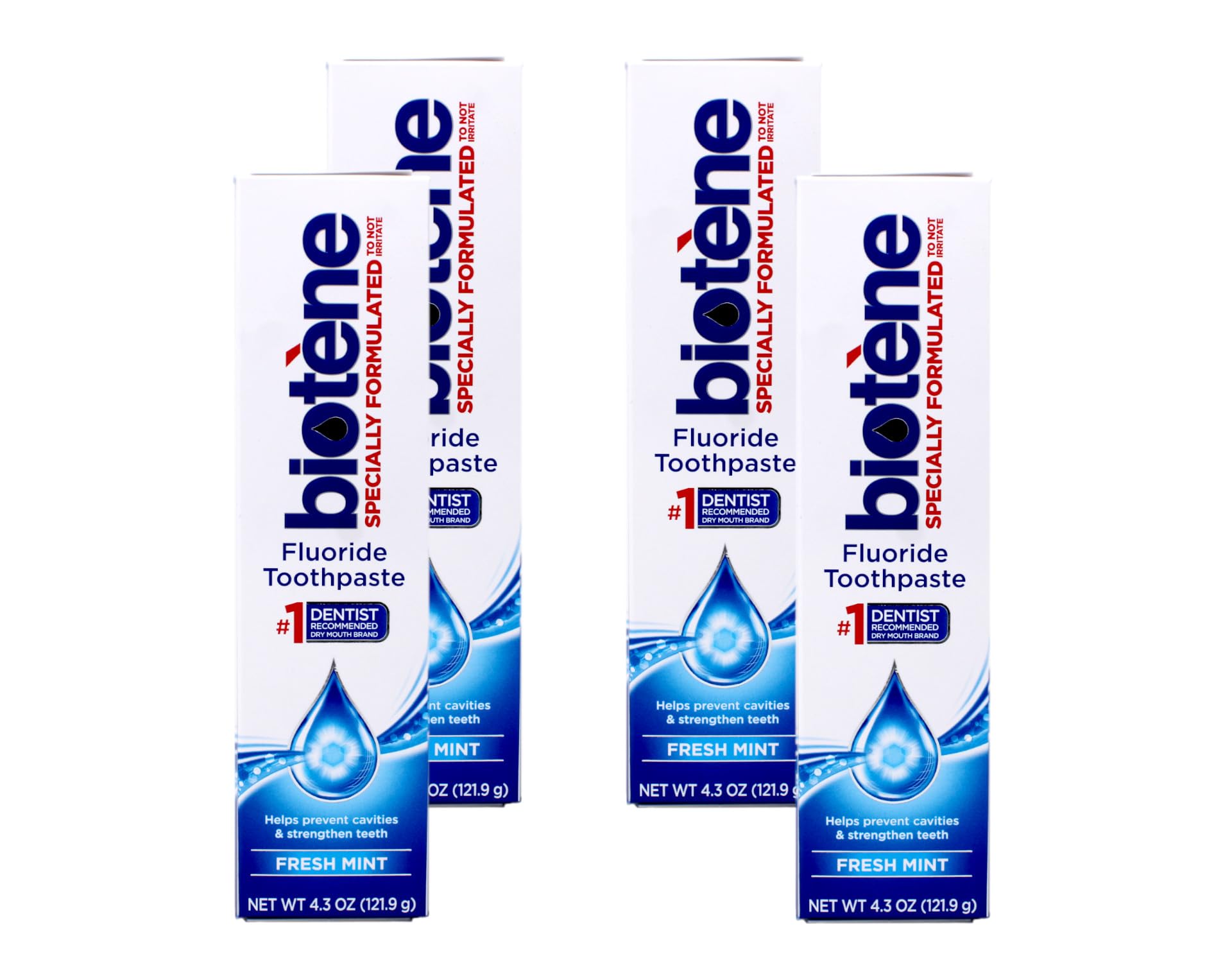 Biotene Fresh Mint Original toothpaste box front view