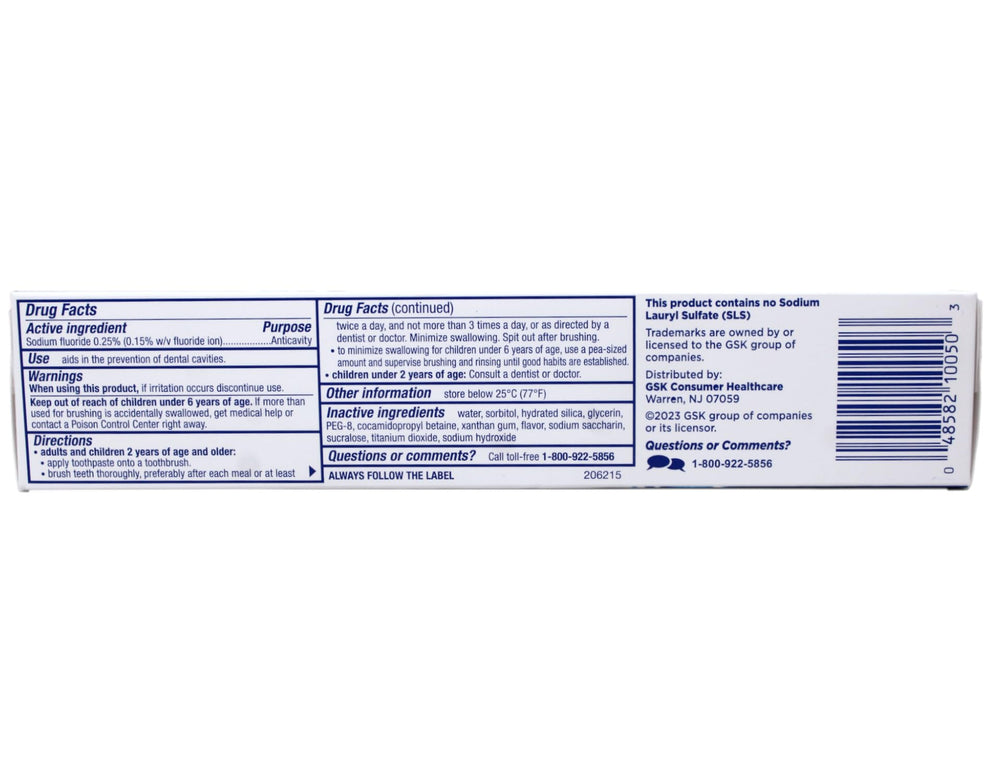 Biotene toothpaste packaging overview