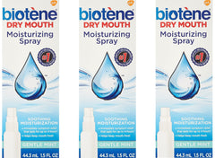 Biotene Gentle Mint Mouth Spray 3-pack front view
