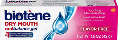 Front view of Biotene Oral Balance Dry Mouth Gel 1.5 oz 3-pack