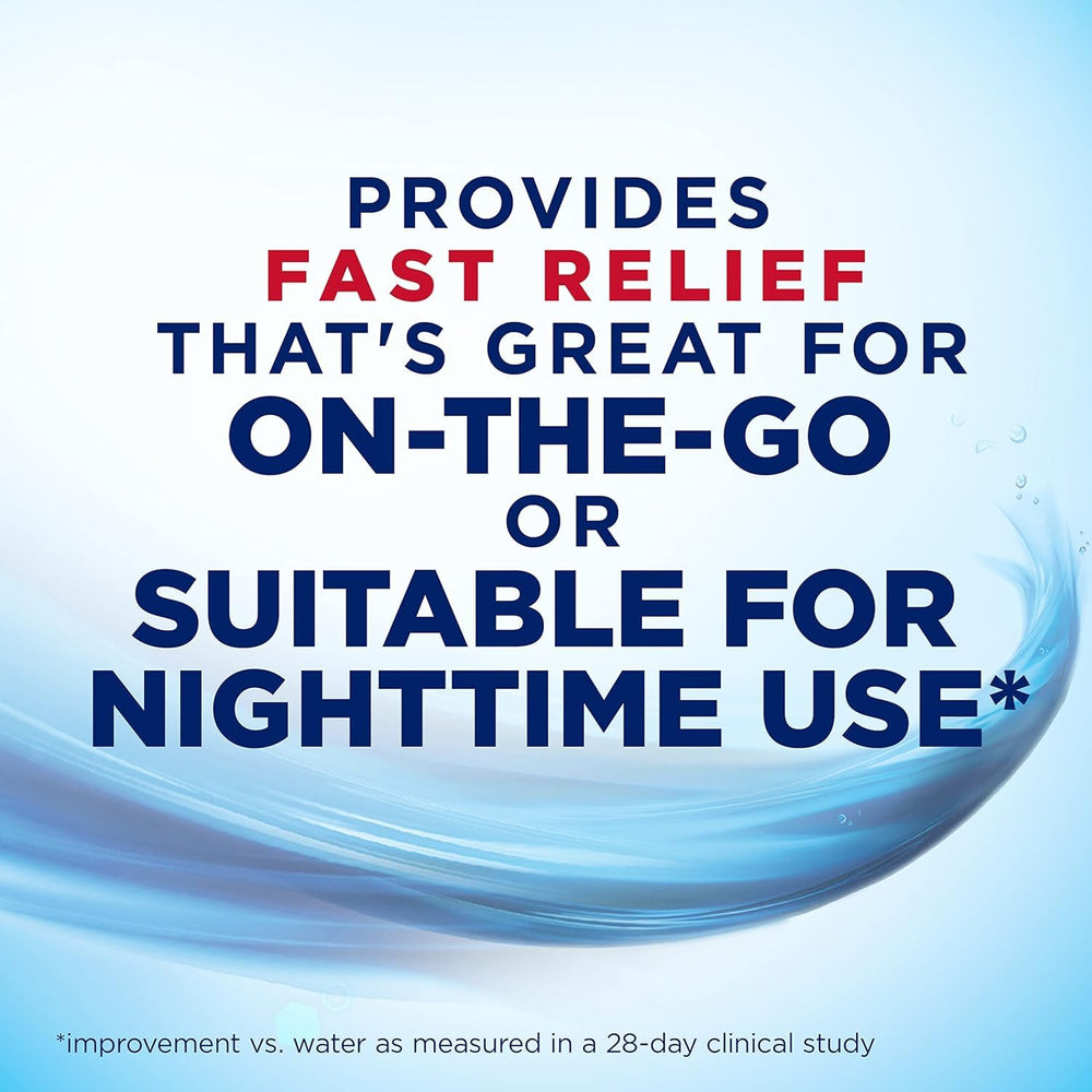 Applying Biotene Gel to soothe oral tissues