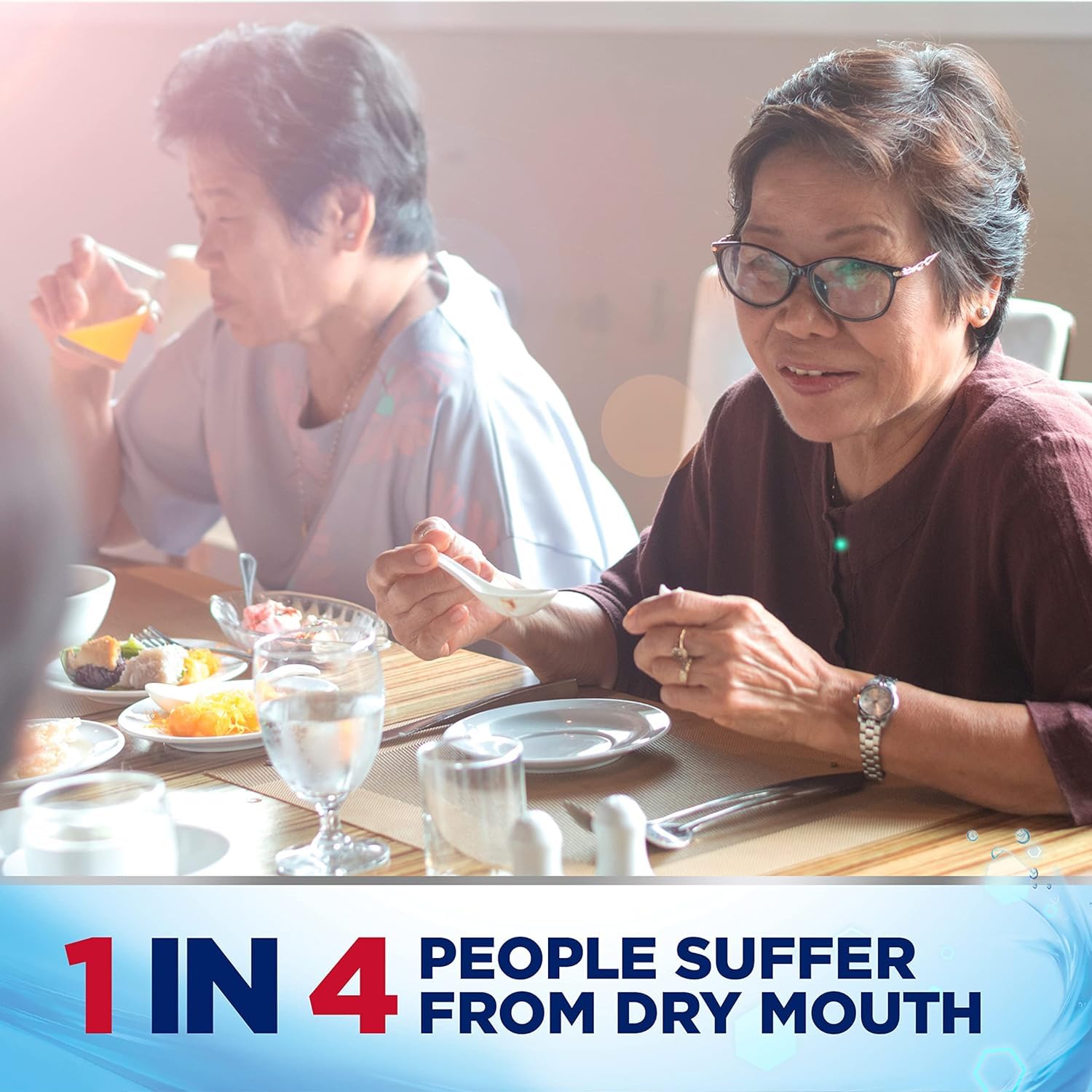 Biotene Gel used under dentures for retention and comfort