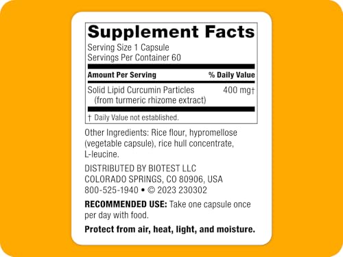 Biotest Micellar Curcumin bottle (back label and details)