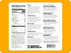 Biotest Surge Berry mixed with water demonstrating fast hydration during workouts