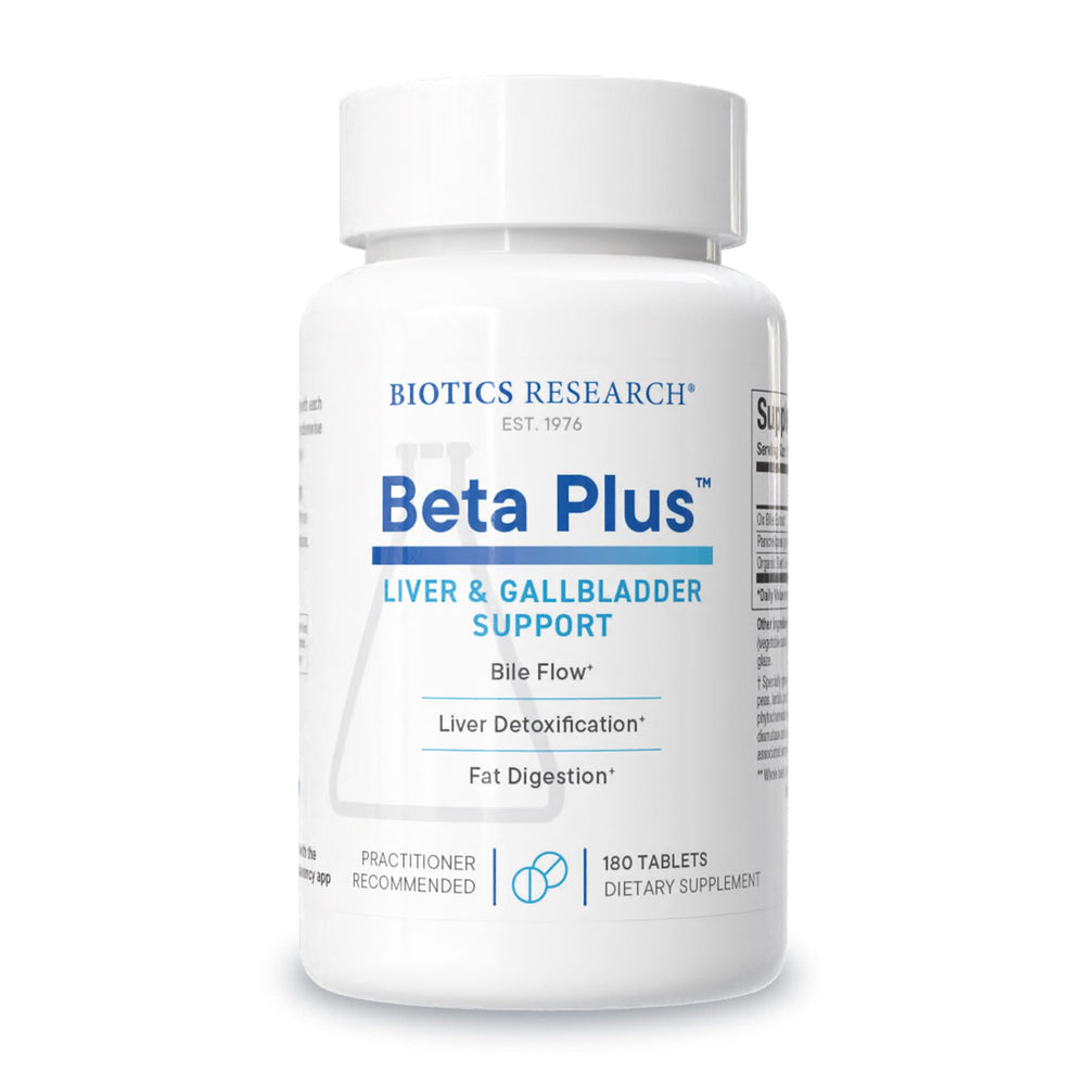 Biotics Beta-Plus Ox Bile Salts bottle label