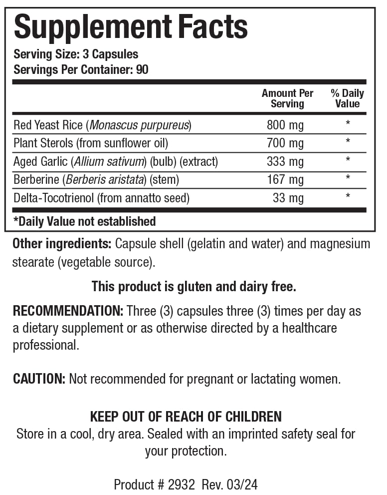 Red yeast rice extract visual