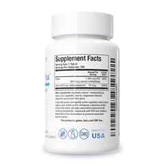 Close-up of METHYLFOLATE Plus tablet showing active folate form