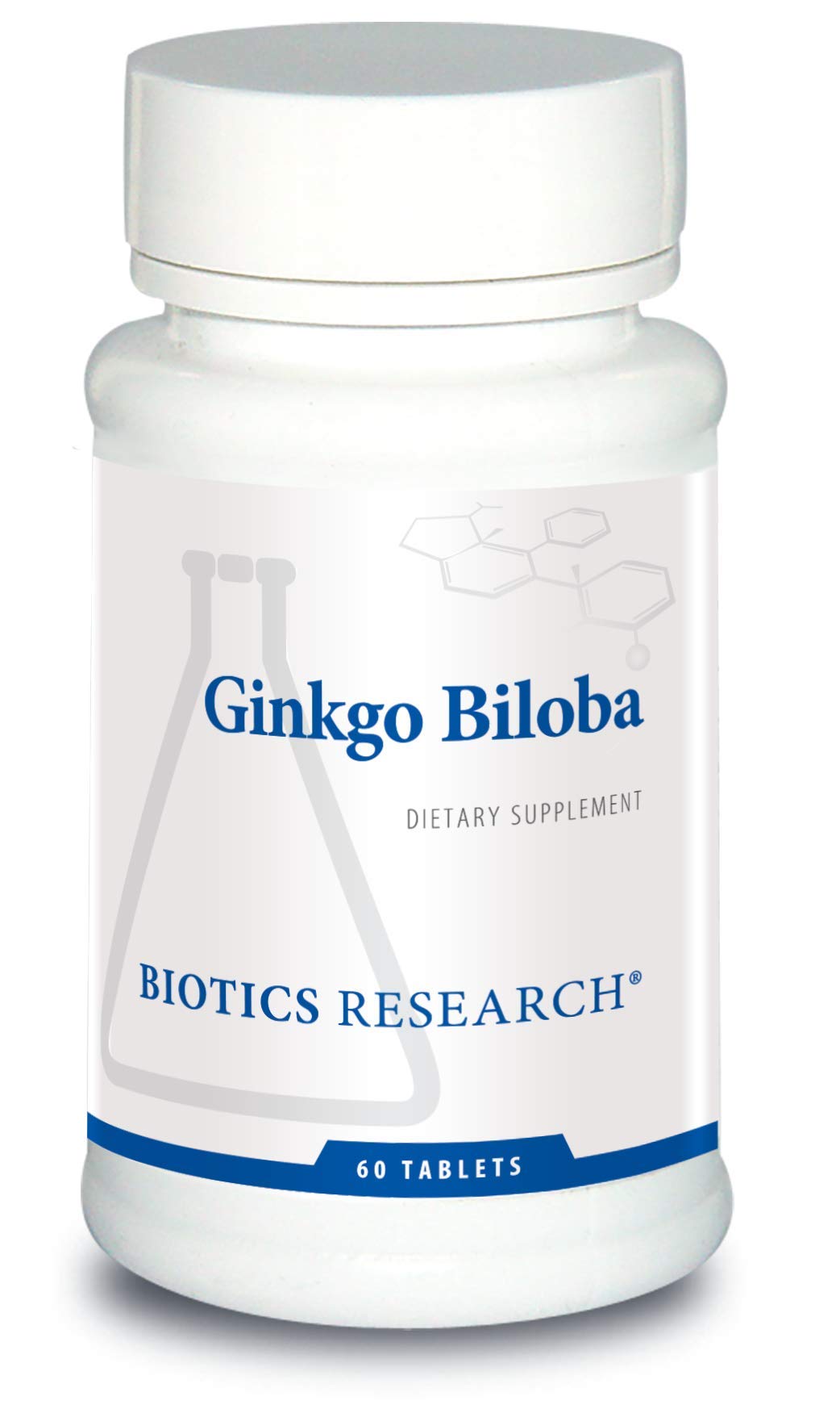 Biotics Research Ginkgo Biloba bottle with 60 tablets