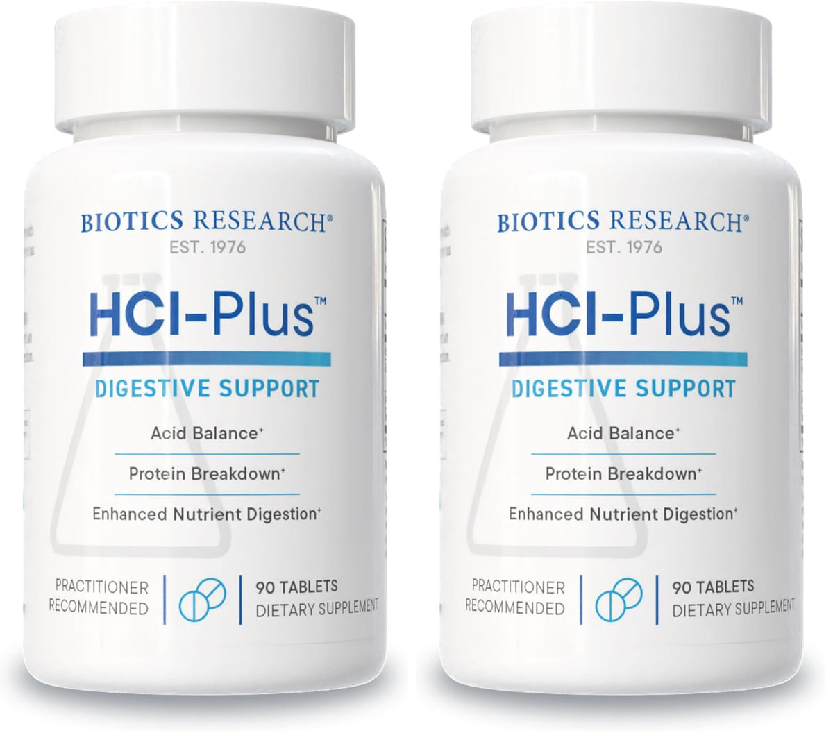 Biotics Research HCl Plus bottle with front label