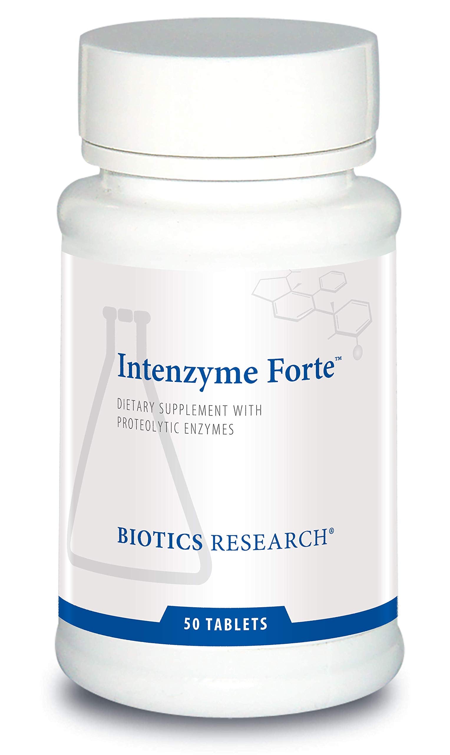 Biotics Research Intenzyme Forte proteolytic pancreatic enzymes in tablet form