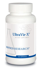 Front view of Biotics Research UltraVir-X 90 capsules bottle