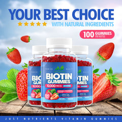 Ingredients list of Biotin 10,000mcg Gummies