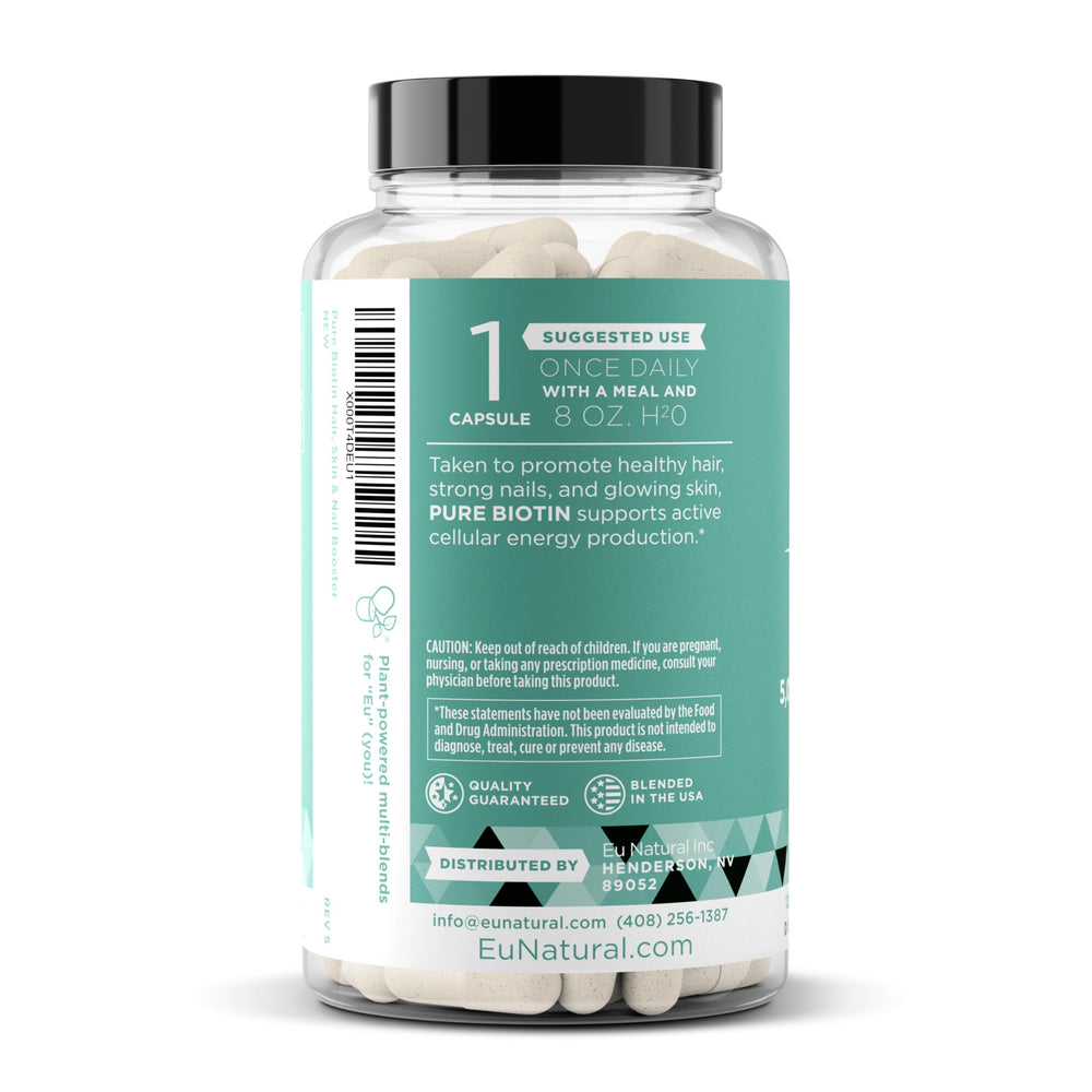 Concept image showing healthy hair and nails with Biotin