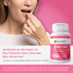 Biotin 5,000 mcg for hair, skin and nails