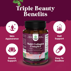 Biotin collagen peptides capsules