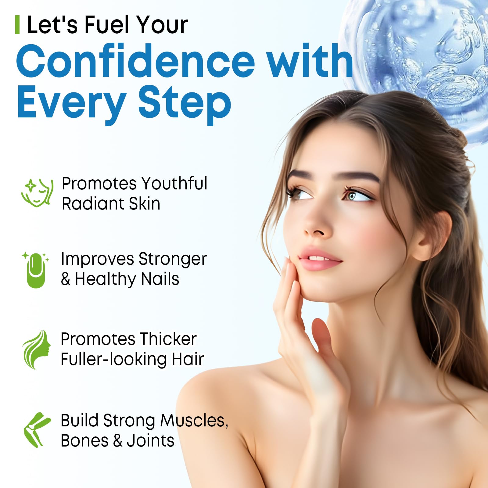 Blueberry-flavored Biotin Gummies close-up