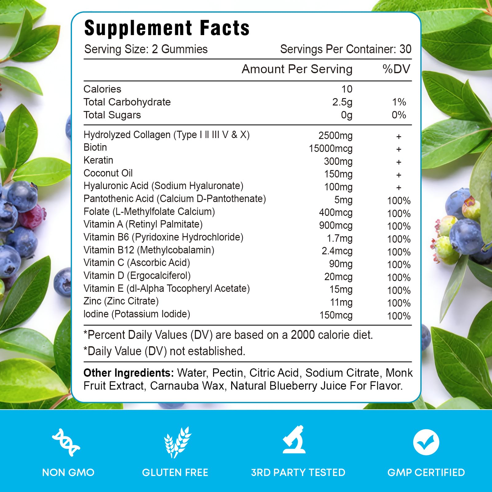 Family-friendly biotin gummies in a bottle