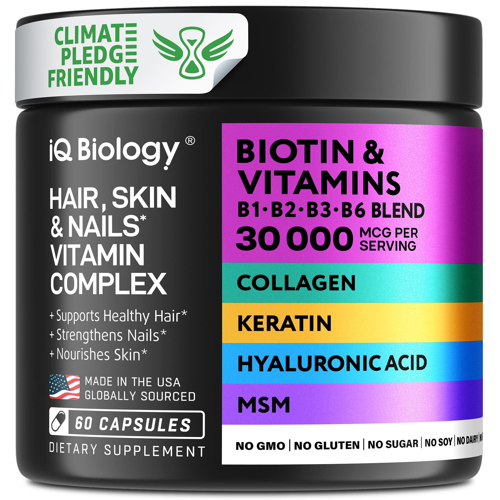 Biotin 30000 mcg hair growth capsules