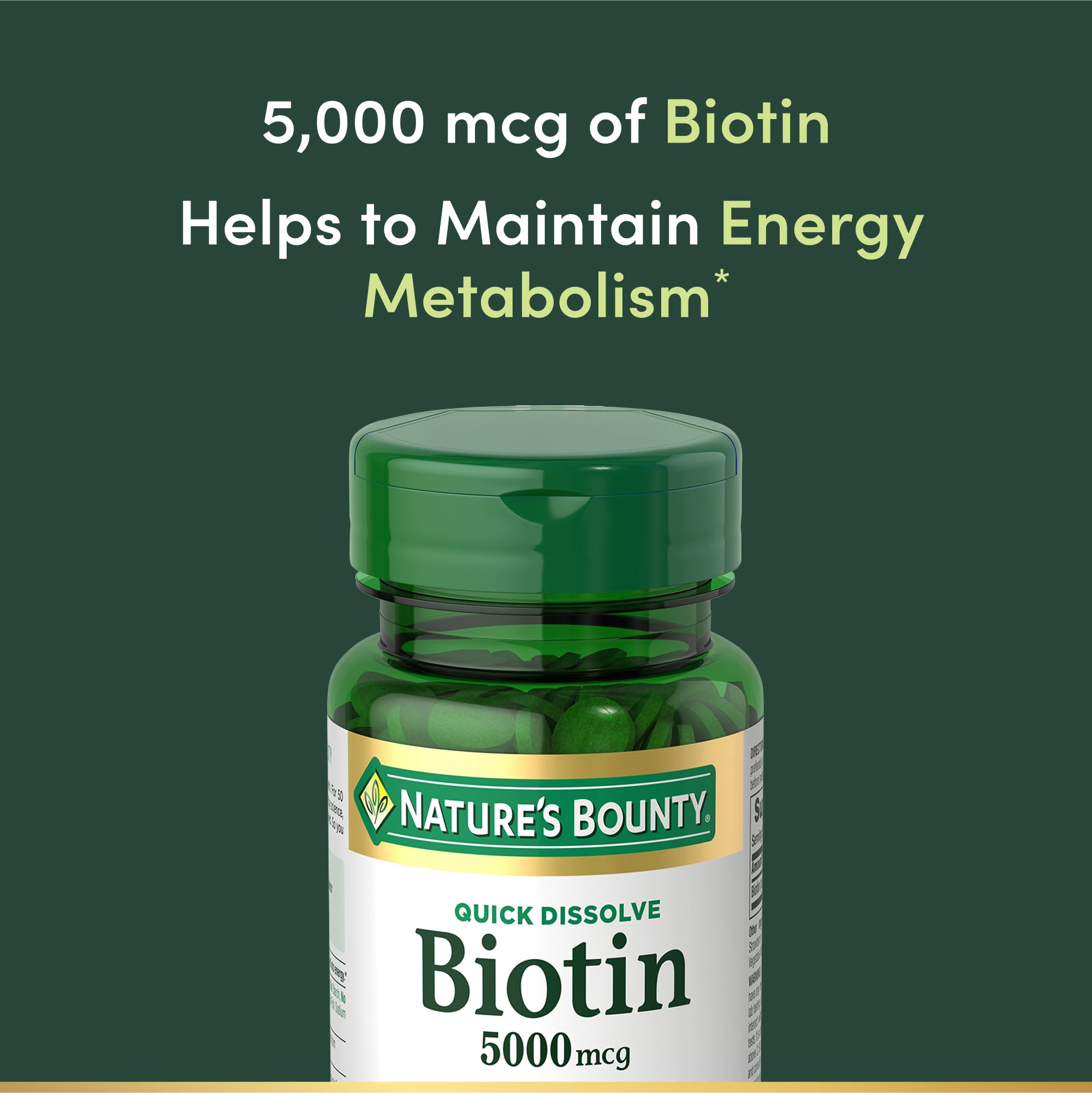 Infographic showing hair, skin and nails benefits of Biotin
