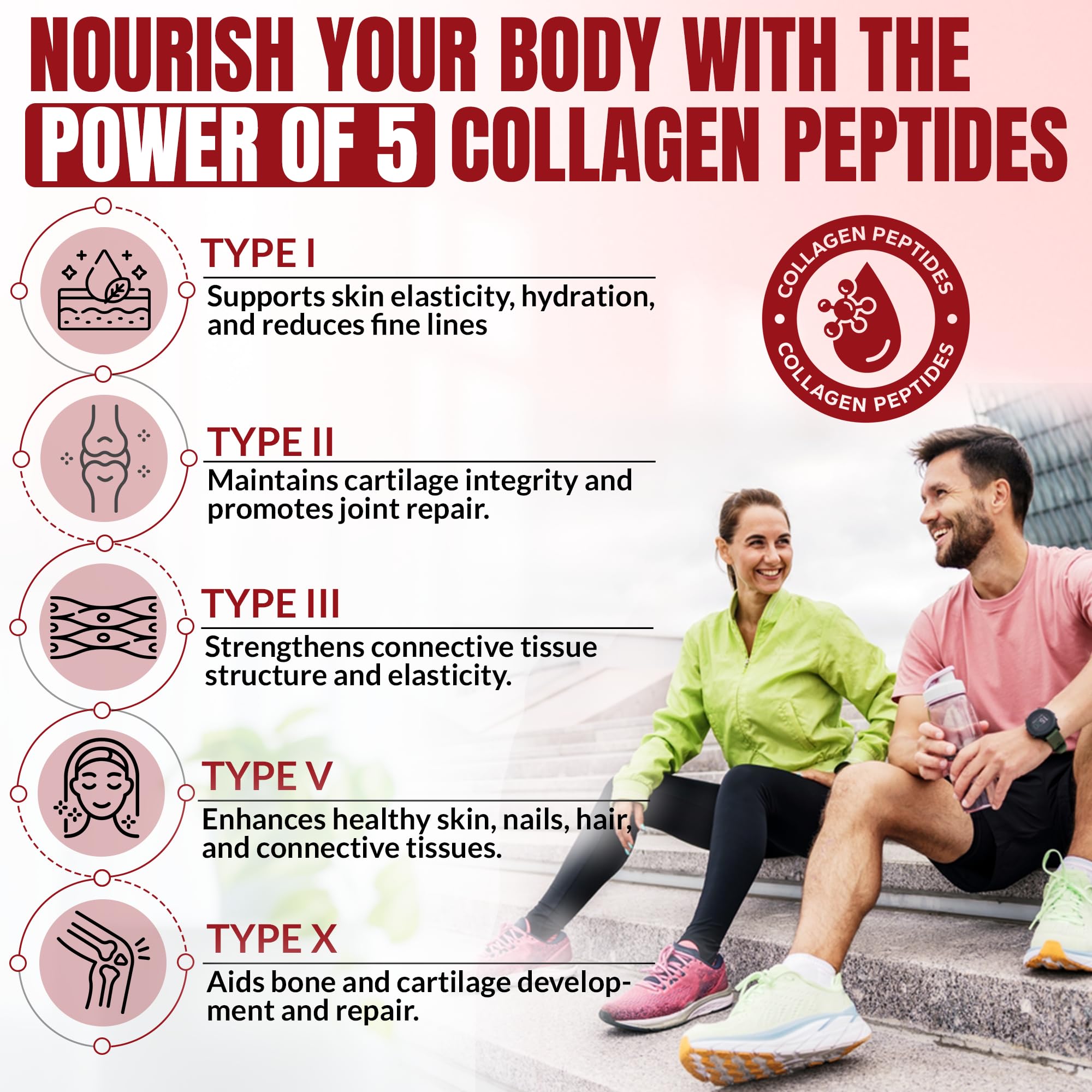 Biotin and hyaluronic acid ingredients highlight on label