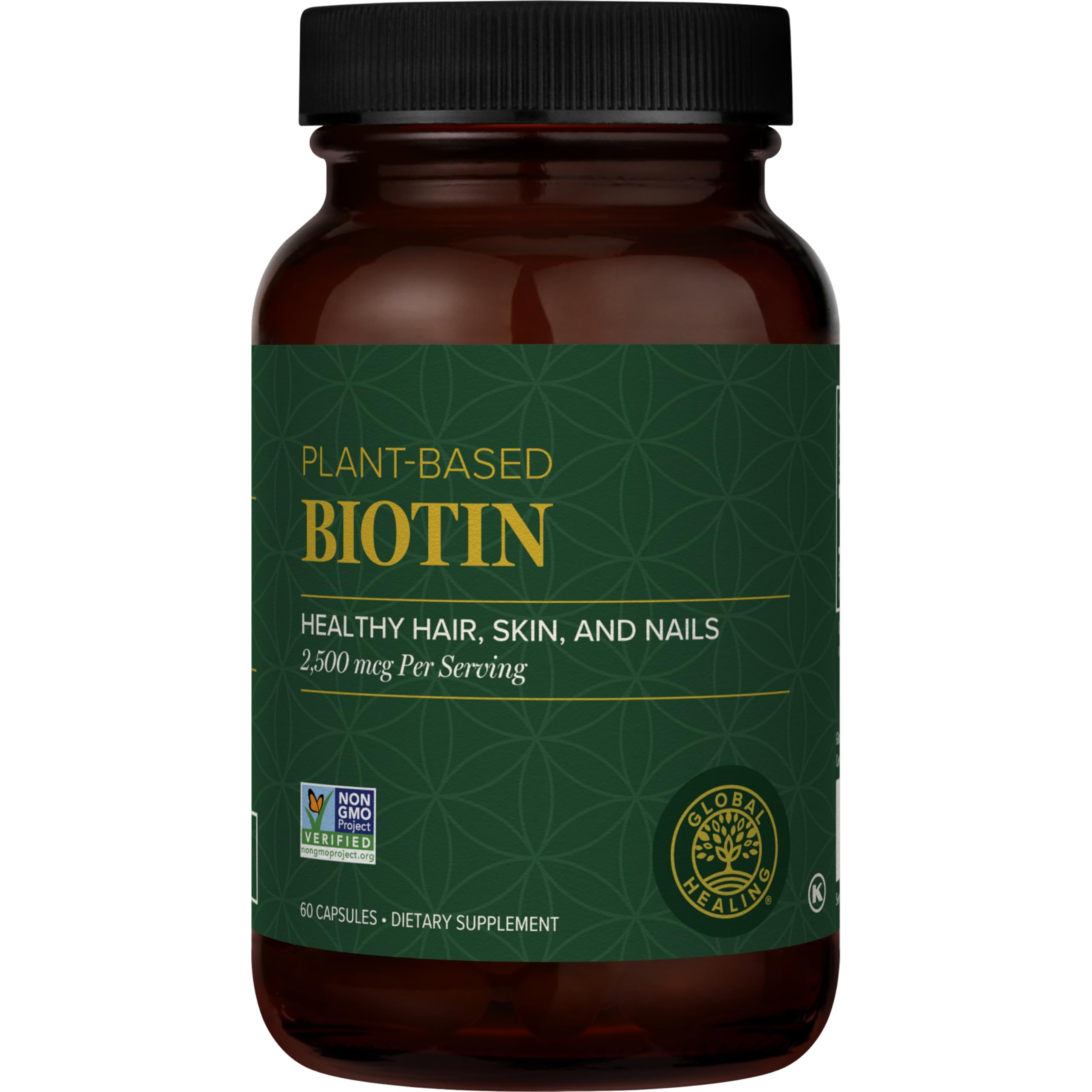 Bottle of Biotin Vitamin B7 hair growth supplement