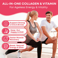 Biotin and Vitamin C for hair and skin support icons