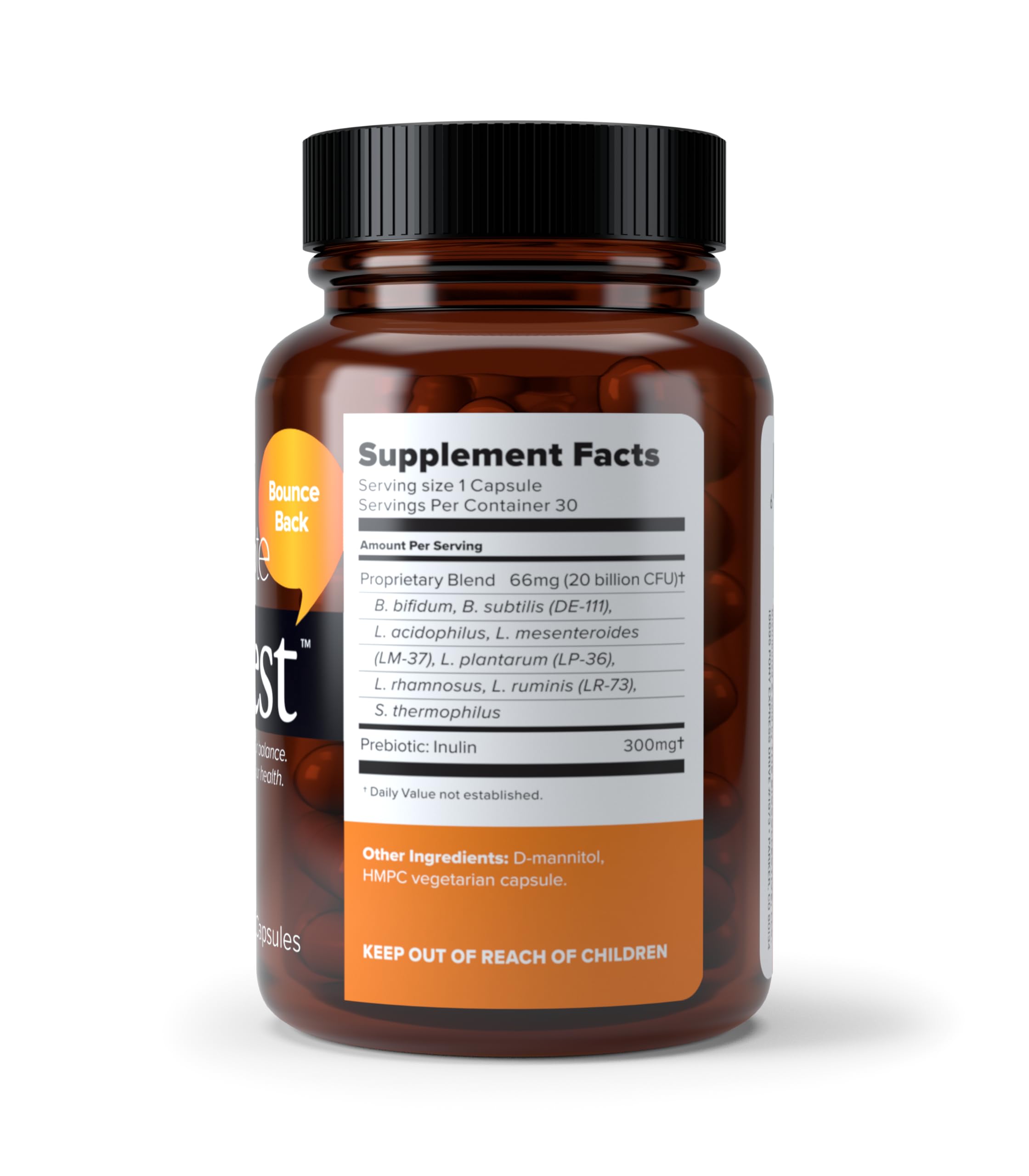 Shelf-stable probiotic capsules designed to support gut restoration