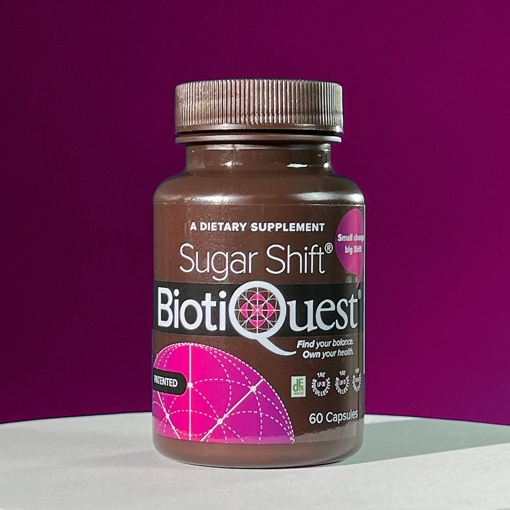 Lifestyle shot of BiotiQuest Sugar Shift on kitchen counter
