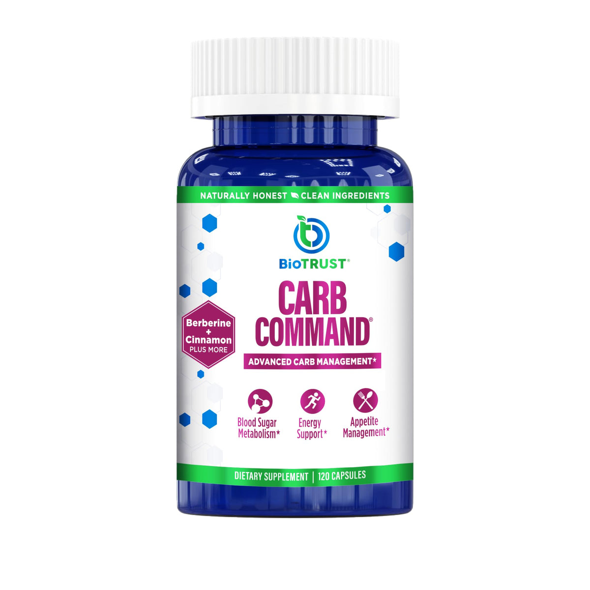 BioTrust Carb Command bottle with 60 servings