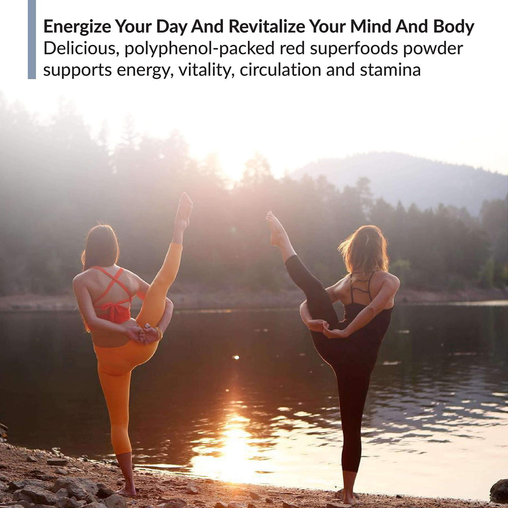 Close-up of Eternal Reds berry powder