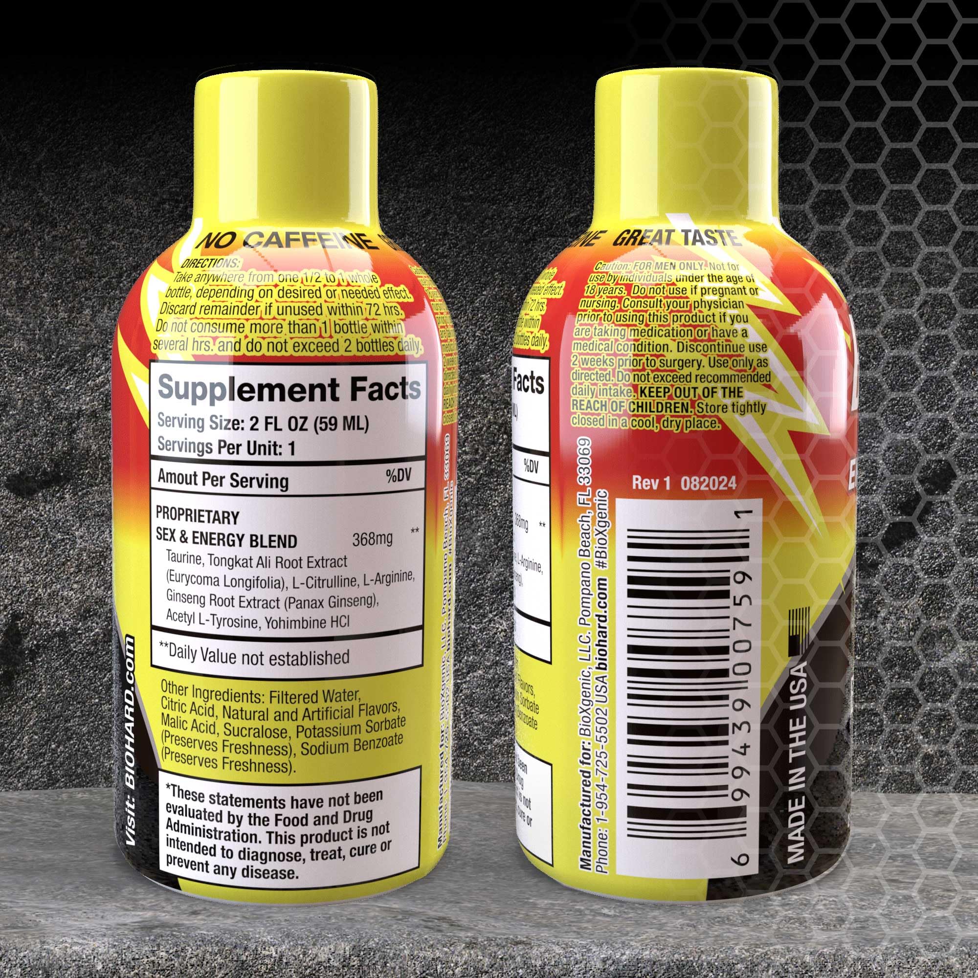 Bioxgenic BIOHARD compact packaging showing pocket sized design for on the go use.