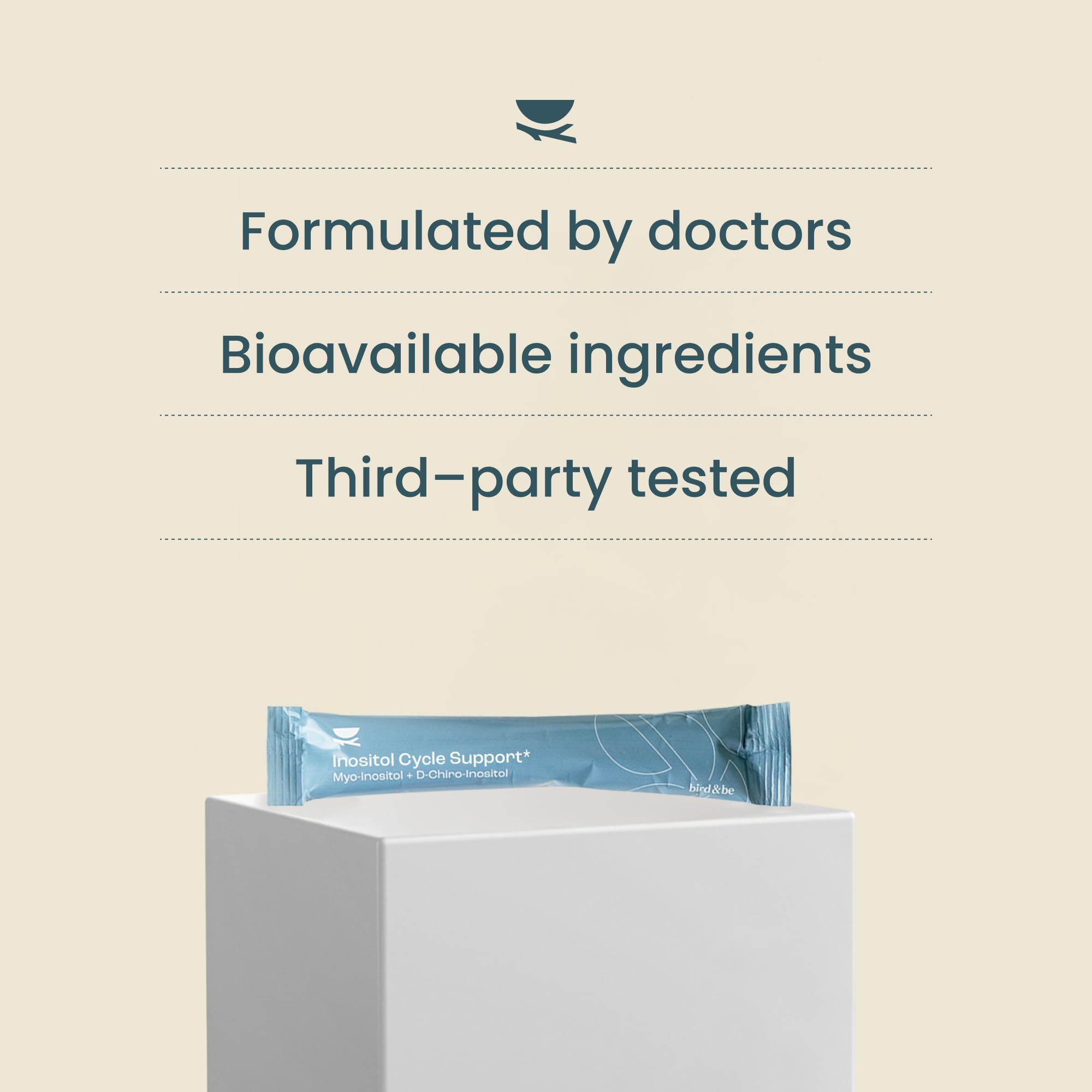 bird&be nutrition label detail highlighting ingredients and clean formulation