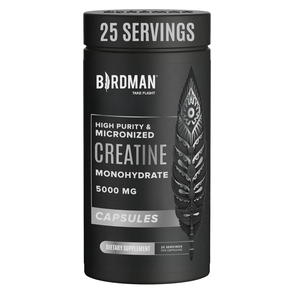 BIRDMAN Micronized Creatine Monohydrate Capsules bottle - hero image