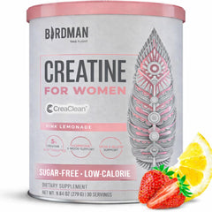 BIRDMAN front pack showing pink lemonade creatine benefits