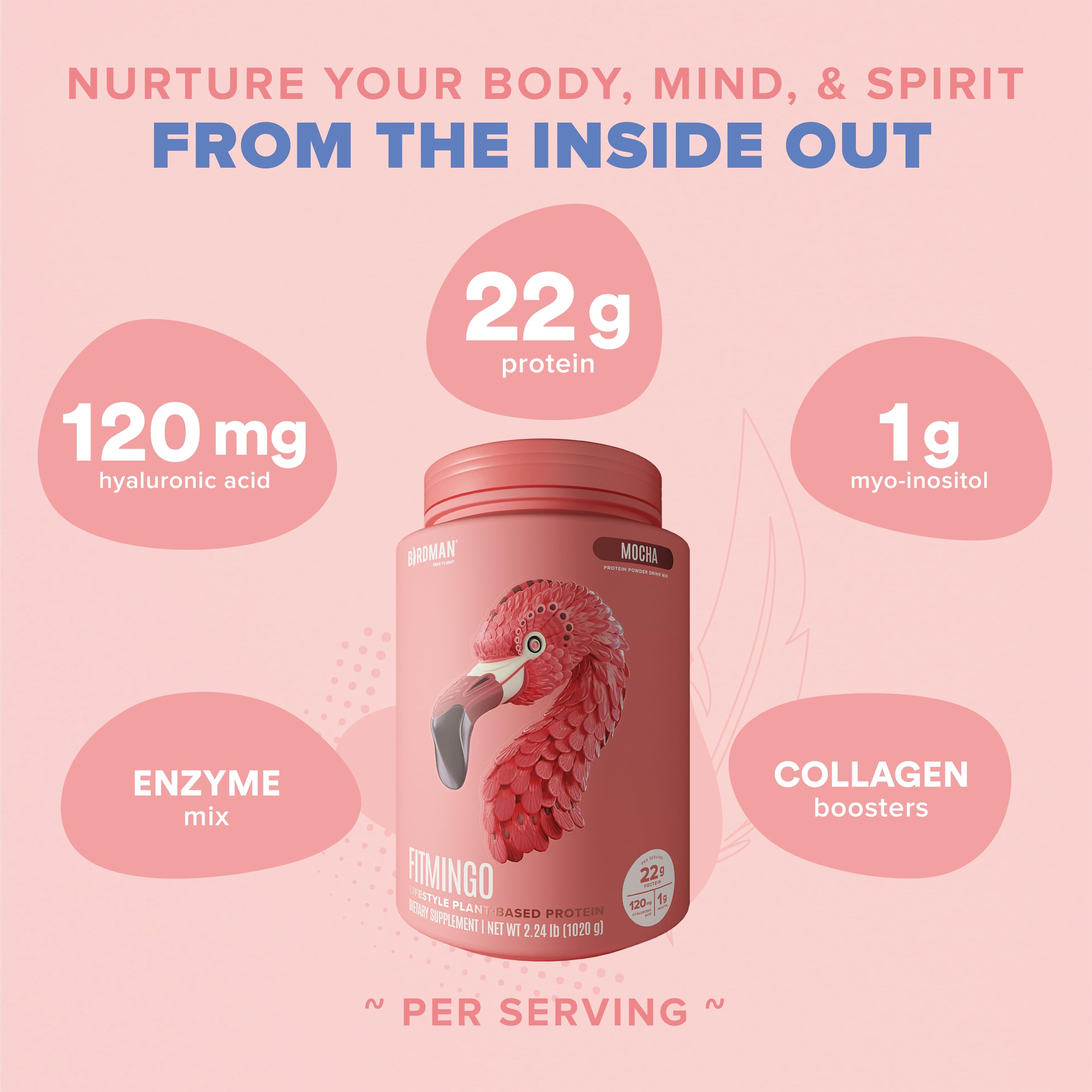 BIRDMAN label closeup showing ingredient list and vitamin details