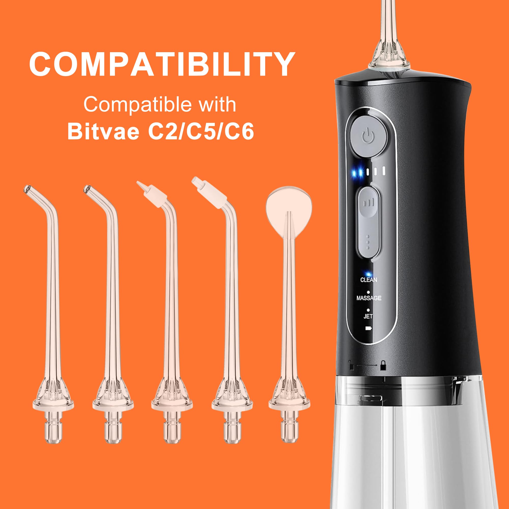 Orthodontic tip for braces compatible with Bitvae C2/C5/C6