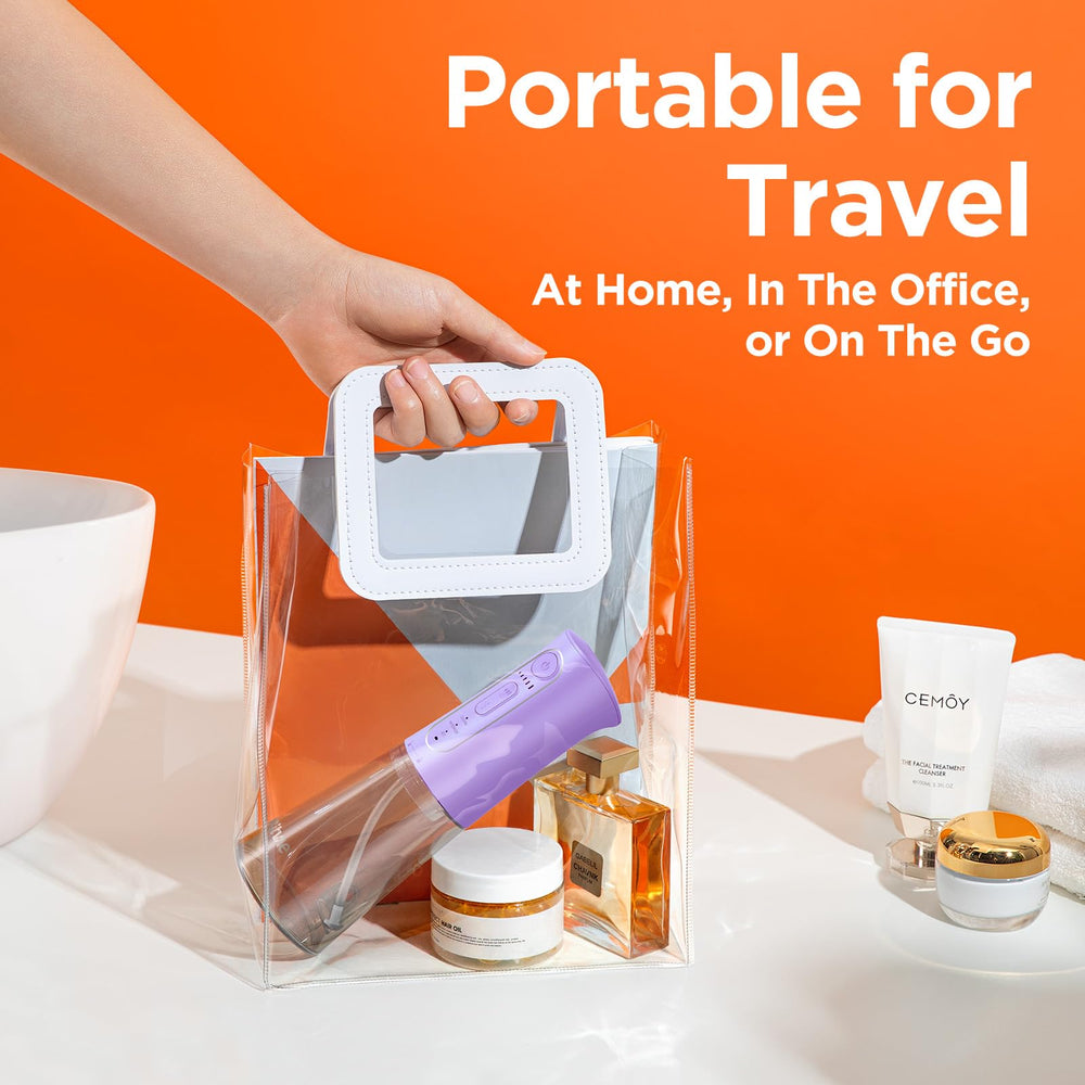 Battery life and charging port of Bitvae C5 lavender flosser