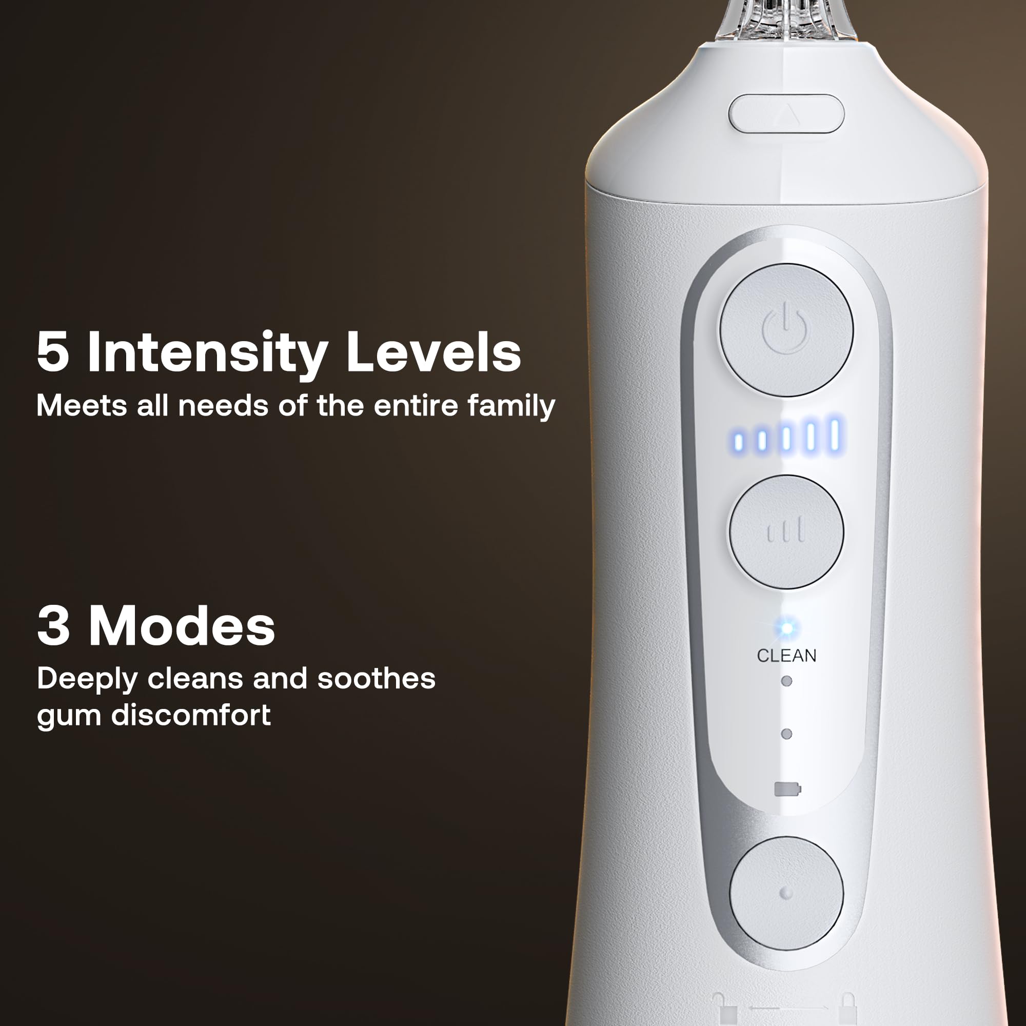 USB charging cable connected to Bitvae C6 flosser