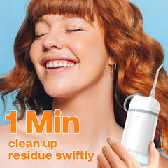 Cordless water cleaner with telescopic tank for travel