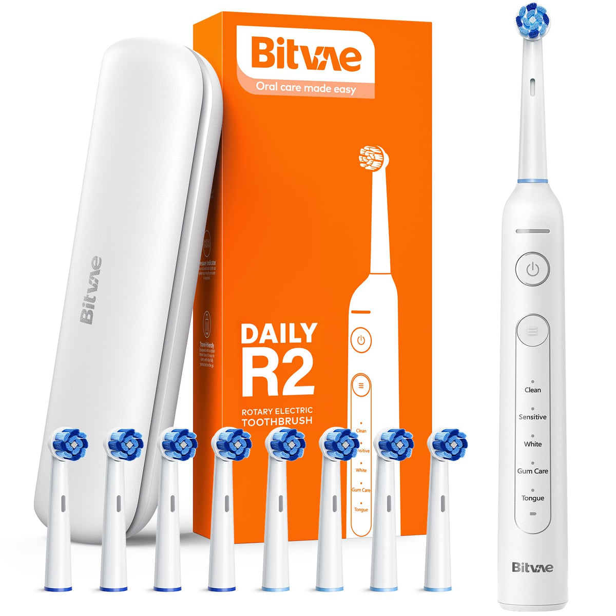 Bitvae R2 toothbrush handle in white