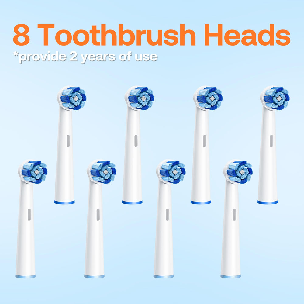 Bitvae R2 includes 8 replacement brush heads