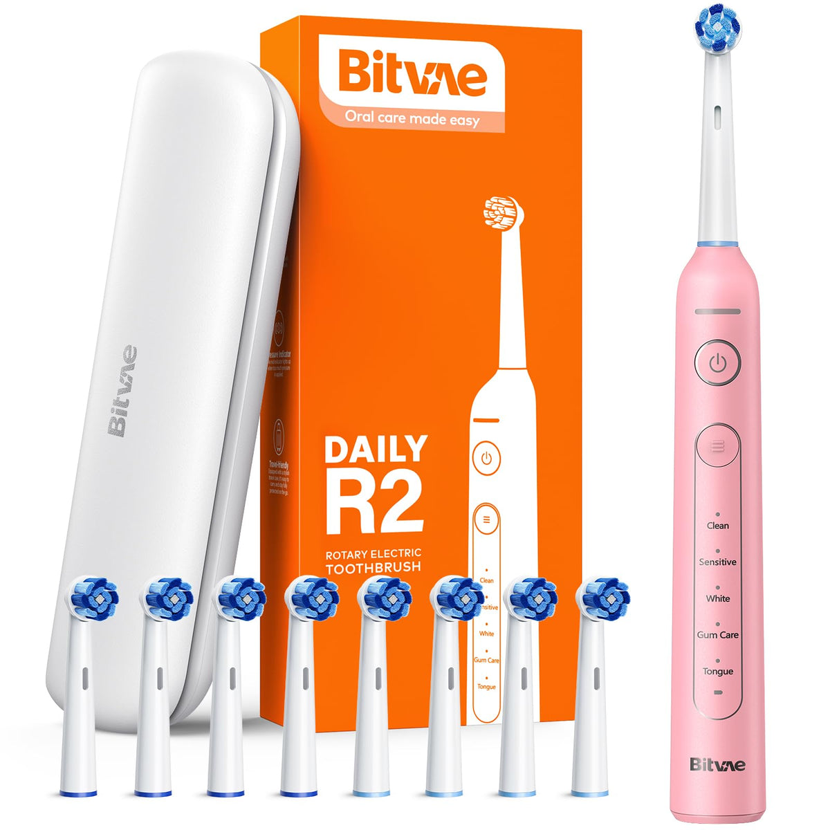 Bitvae R2 pink toothbrush handle