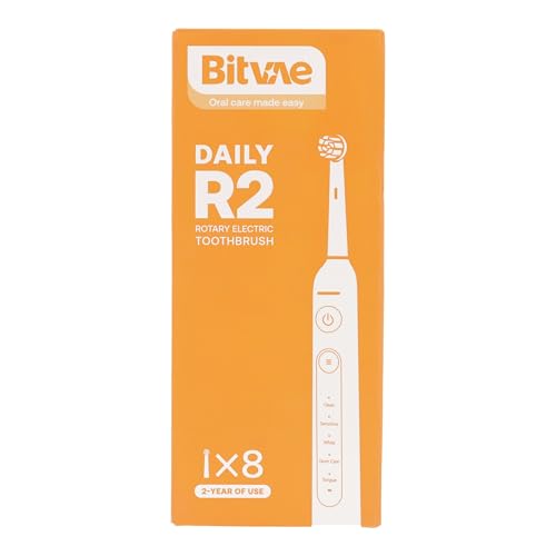 Close-up of Bitvae R2 pink brush head attached