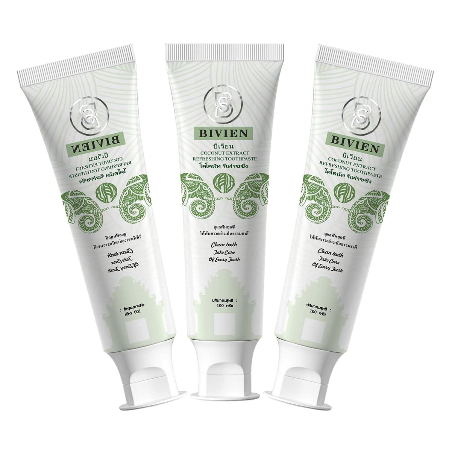 Bivien Coconut Fresh Deep Whitening Toothpaste box front