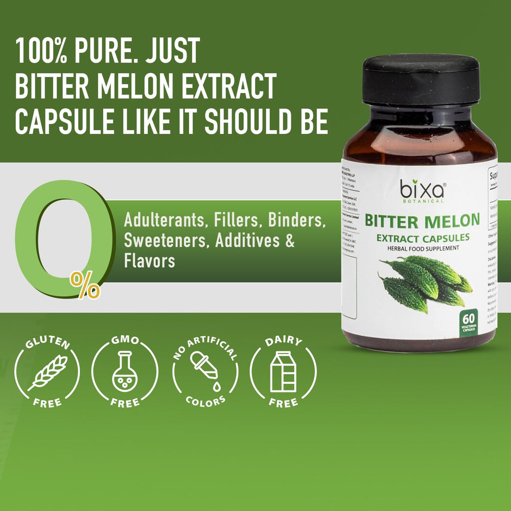 Bitter Melon Extract supplement showcasing 450 mg capsule