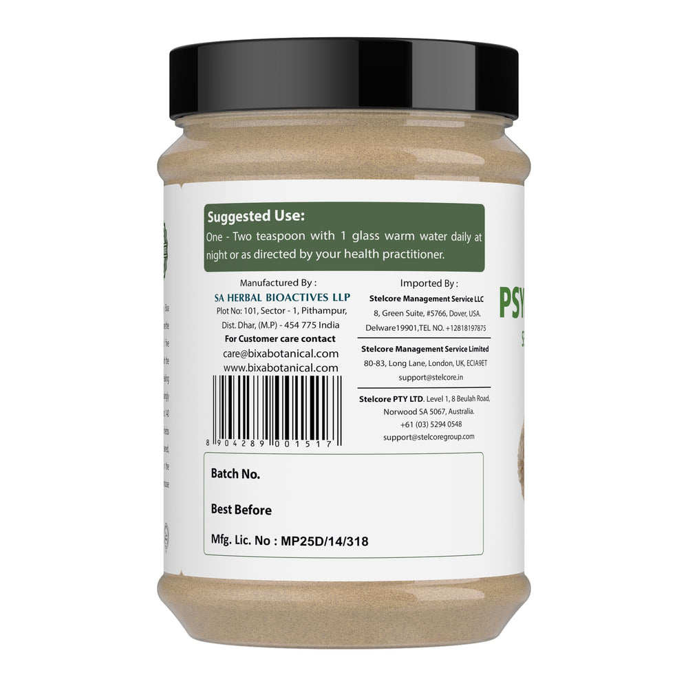 Laboratory tested quality psyllium husk powder