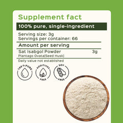Psyllium husk powder packaging jar