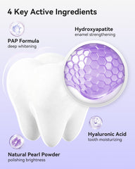 Illustration emphasizing fluoride-free toothpaste formula