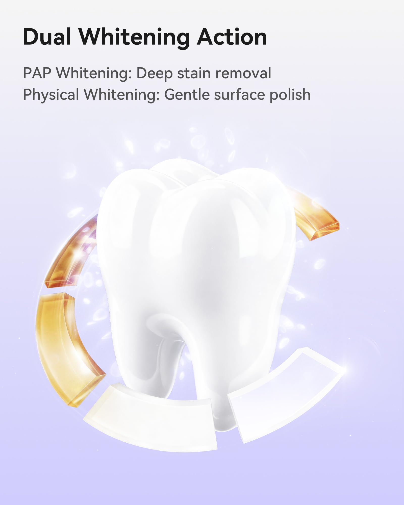 Graphic illustrating hydroxyapatite enamel repair in toothpaste